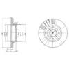 DELPHI BG3424 Brake Disc