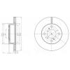 DELPHI BG3499 Brake Disc