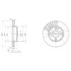 DELPHI BG3508 Brake Disc