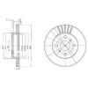 DELPHI BG3519 Brake Disc