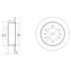 DELPHI BG3522 Brake Disc