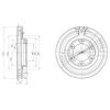 DELPHI BG3539 Brake Disc