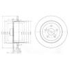 DELPHI BG3593 Brake Disc