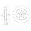 DELPHI BG3607 Brake Disc