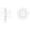 DELPHI BG3620 Brake Disc