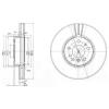 DELPHI BG3628 Brake Disc