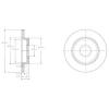 DELPHI BG3673 Brake Disc