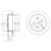 DELPHI BG3680 Brake Disc