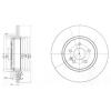 DELPHI BG3728 Brake Disc