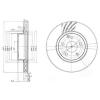 DELPHI BG3756 Brake Disc