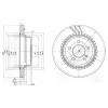 DELPHI BG3758 Brake Disc