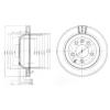 DELPHI BG3775 Brake Disc