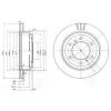 DELPHI BG3813 Brake Disc