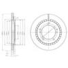 DELPHI BG3820 Brake Disc