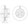 DELPHI BG3838 Brake Disc