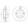 DELPHI BG3858 Brake Disc
