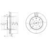 DELPHI BG4003 Brake Disc