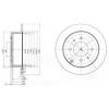 DELPHI BG4010 Brake Disc