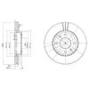 DELPHI BG4013 Brake Disc