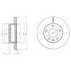 DELPHI BG4023 Brake Disc