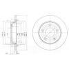 DELPHI BG4025 Brake Disc