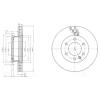 DELPHI BG4032 Brake Disc