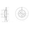 DELPHI BG4054 Brake Disc