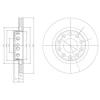 DELPHI BG4058 Brake Disc