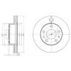 DELPHI BG4060 Brake Disc