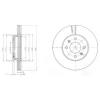DELPHI BG4096 Brake Disc