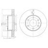 DELPHI BG4100 Brake Disc