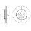 DELPHI BG4253 Brake Disc