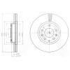 DELPHI BG4255 Brake Disc