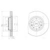 DELPHI BG4256 Brake Disc