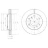 DELPHI BG4257 Brake Disc