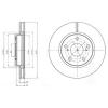 DELPHI BG4304 Brake Disc