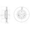 DELPHI BG4316 Brake Disc