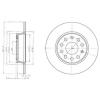 DELPHI BG4324 Brake Disc