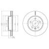 DELPHI BG4343 Brake Disc