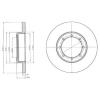 DELPHI BG4344 Brake Disc