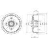 DELPHI BF109 Brake Drum