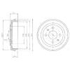 DELPHI BF136 Brake Drum