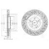 DELPHI BG9876 Brake Disc