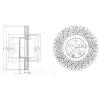 DELPHI BG9879 Brake Disc
