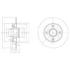 DELPHI BG9022RS Brake Disc