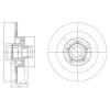 DELPHI BG9024RS Brake Disc