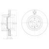 DELPHI BG9054 Brake Disc