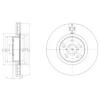 DELPHI BG9055 Brake Disc