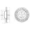 DELPHI BG9057 Brake Disc