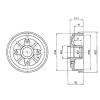 DELPHI BF324 Brake Drum